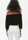 Michael Stars Isabel Gauze Convertible Top-Black ***FINAL SALE***-Hand In Pocket