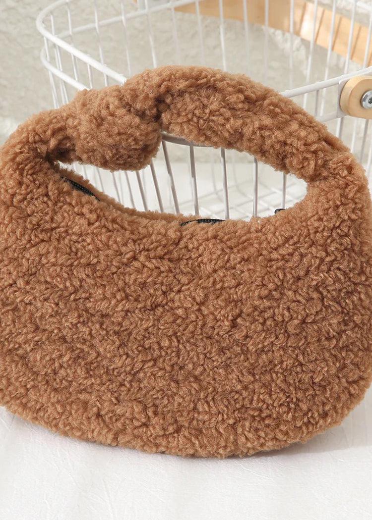 Knot Teddy Fur Shoulder Bag***FINAL SALE***-Hand In Pocket