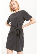 Z Supply Lake Triblend Tie Waist T Shirt Dress-Hand In Pocket