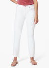 Joes Jeans "The Lara" Mid Rise Cigarette Ankle - White-Hand In Pocket