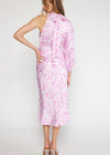 Larissa One Shoulder Midi Dress - Pink ***FINAL SALE***-Hand In Pocket