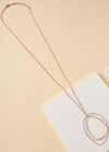 Layered Loops Pendant Necklace-Gold-Hand In Pocket
