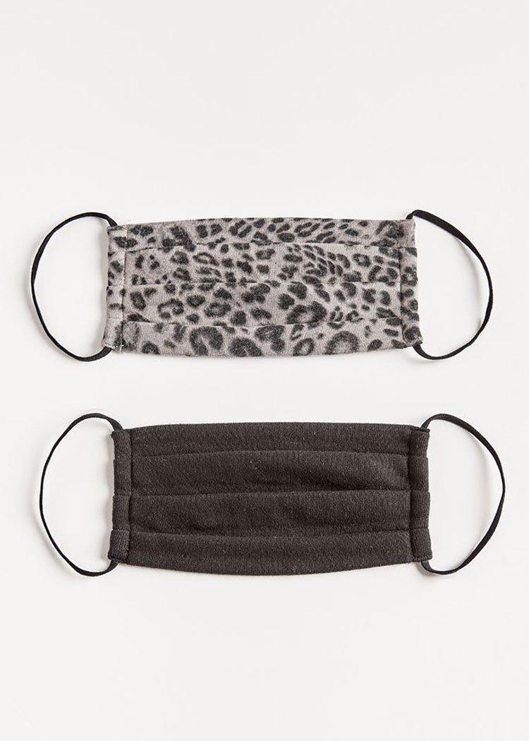 Z Supply Leopard Mask 2 Pack-Hand In Pocket