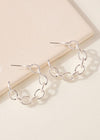Bronte Chain Hoops - Silver-Hand In Pocket