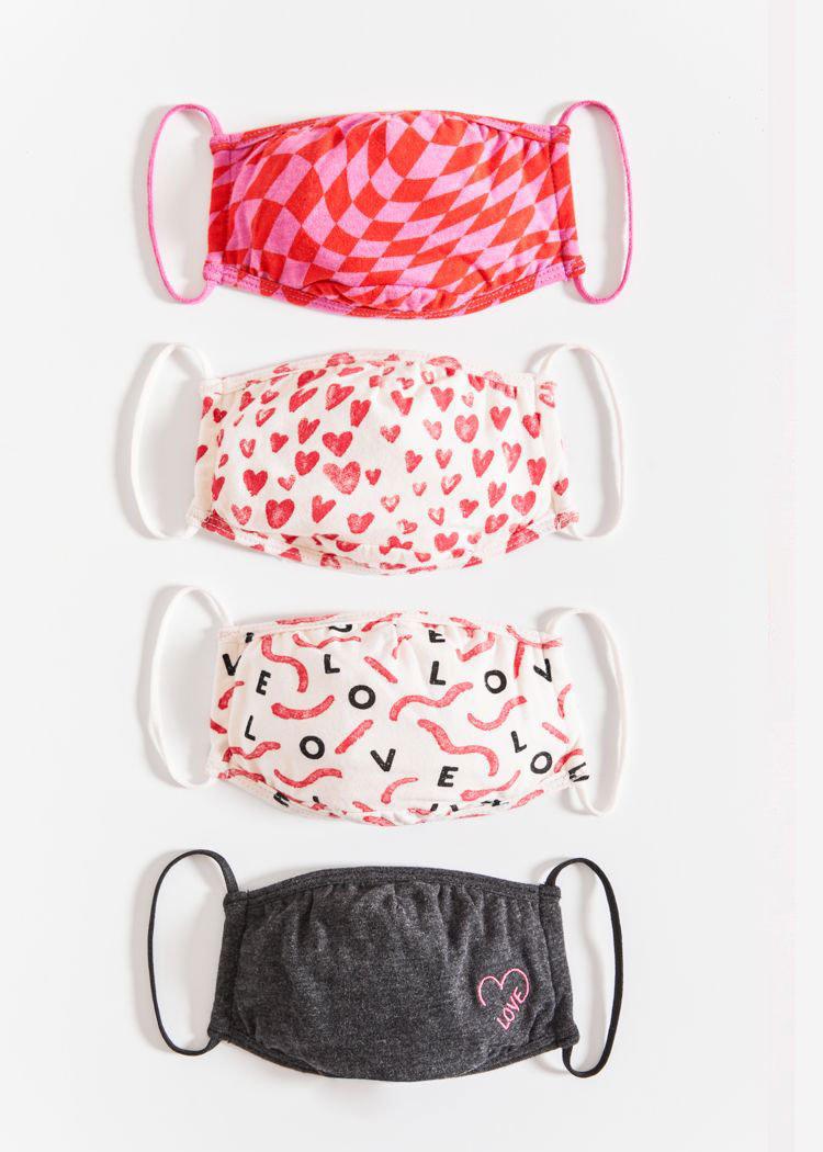 Z Supply Love in the Air Mask 4 Pack-Hand In Pocket