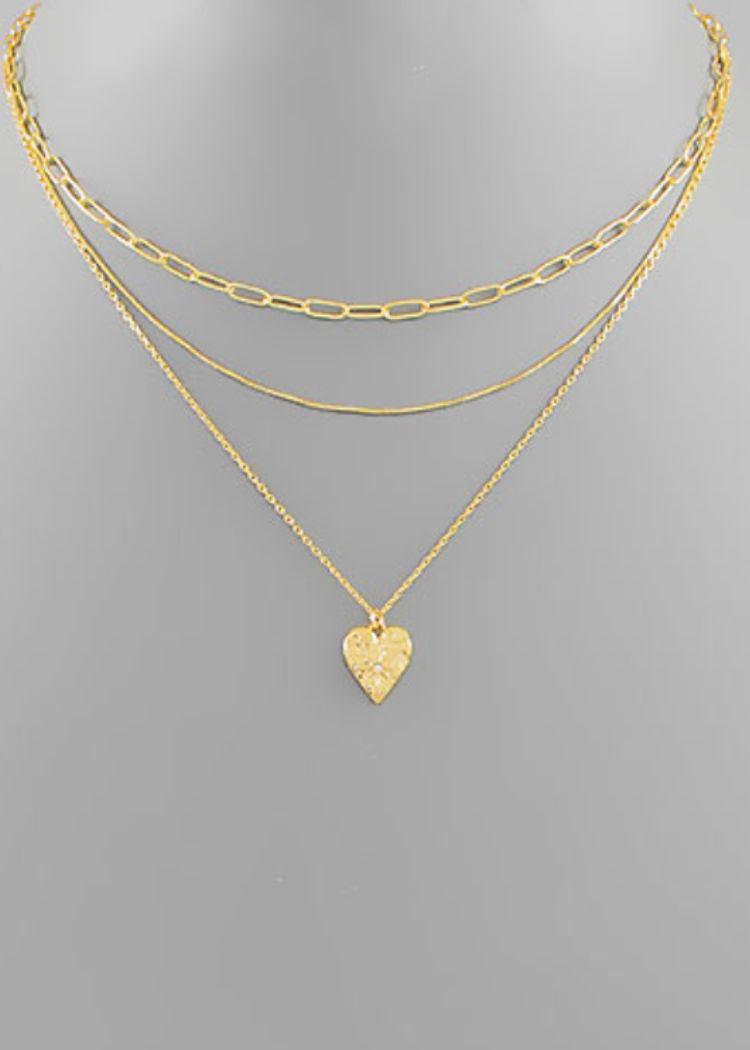 Lover Layered Necklace-Hand In Pocket