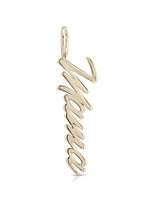 Eklexic Mara "Mama" Charm Necklace-Gold-Hand In Pocket