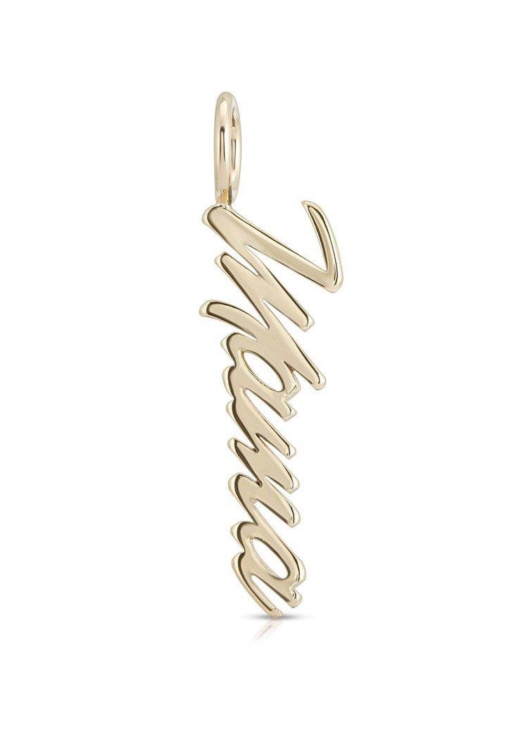 Eklexic Mama Script Charm Pendant-Hand In Pocket