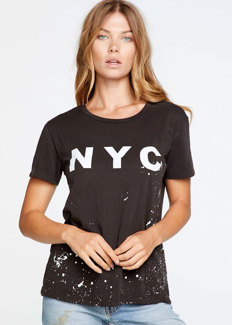 Chaser NYC Crew Neck Tee-Hand In Pocket