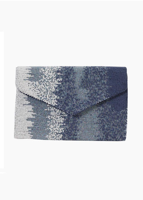 Tiana Designs Ombre Beaded Clutch-Hand In Pocket