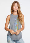 Chaser Peace Fingers Muscle Tank-Hand In Pocket