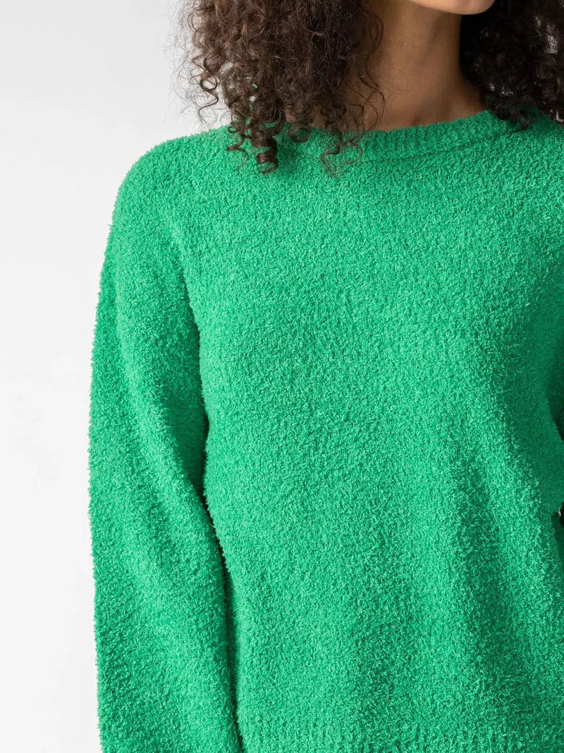 Sanctuary Plush Volume Sleeve Sweater-Hand In Pocket