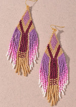Andorra Dangle Earring - Purple-Hand In Pocket