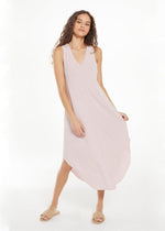 Z Supply Reverie Midi Dress - Lavender Grey-Hand In Pocket