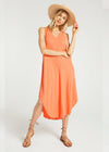 Z Supply Reverie Midi Dress - Tropical Coral-Hand In Pocket