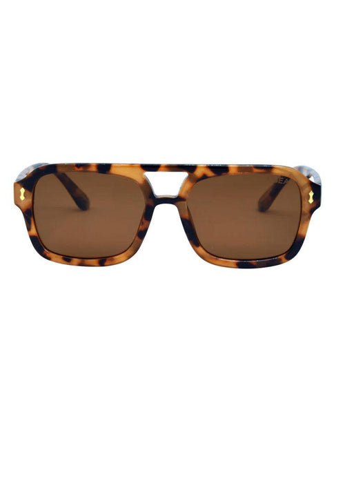 I-SEA Royal Sunglasses-Yellow Tort/Brown-Hand In Pocket