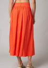 Sally A-Line Midi Skirt-Orange***FINAL SALE***-Hand In Pocket