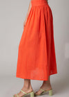 Sally A-Line Midi Skirt-Orange***FINAL SALE***-Hand In Pocket