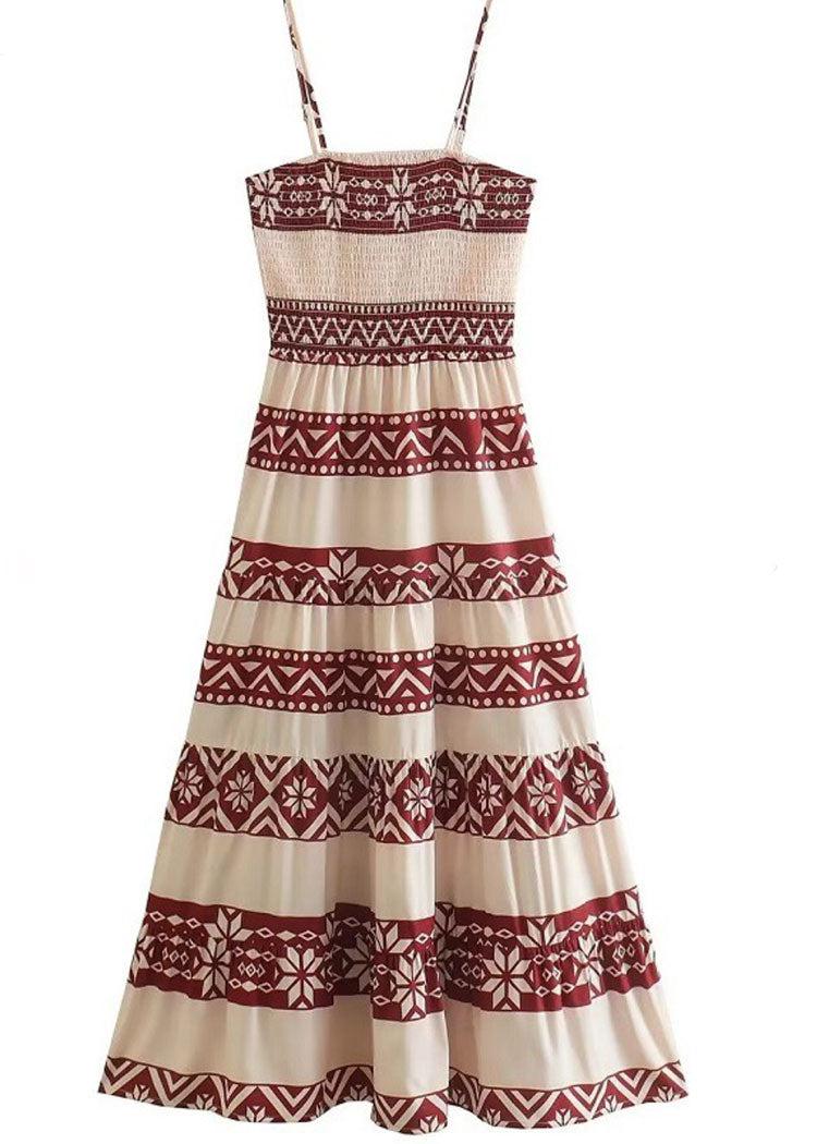 Willow Tribal Print Smocked Midi Dress ***FINAL SALE***-Hand In Pocket