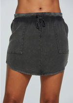 Chaser Utility Shirttail Mini Skirt-Hand In Pocket