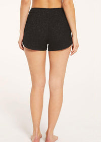 Z Supply Snooze Marled Short- Heather Black-Hand In Pocket