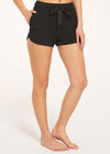 Z Supply Snooze Marled Short- Heather Black-Hand In Pocket