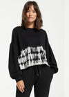Z Supply Tempest Tie Dye Stripe Sweatshirt-Hand In Pocket
