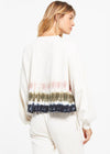 Z Supply Tempest Tie Dye Stripe Sweatshirt - Bone ***FINAL SALE***-Hand In Pocket