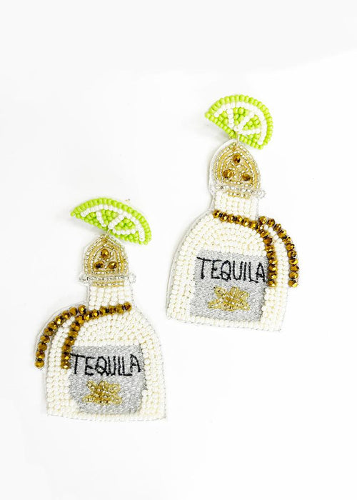 Respasado "Tequila" Beaded Drop Earrings-Hand In Pocket