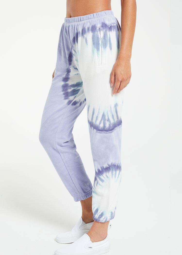 Z Supply Sunburst Tie Dye Joggers-Hand In Pocket