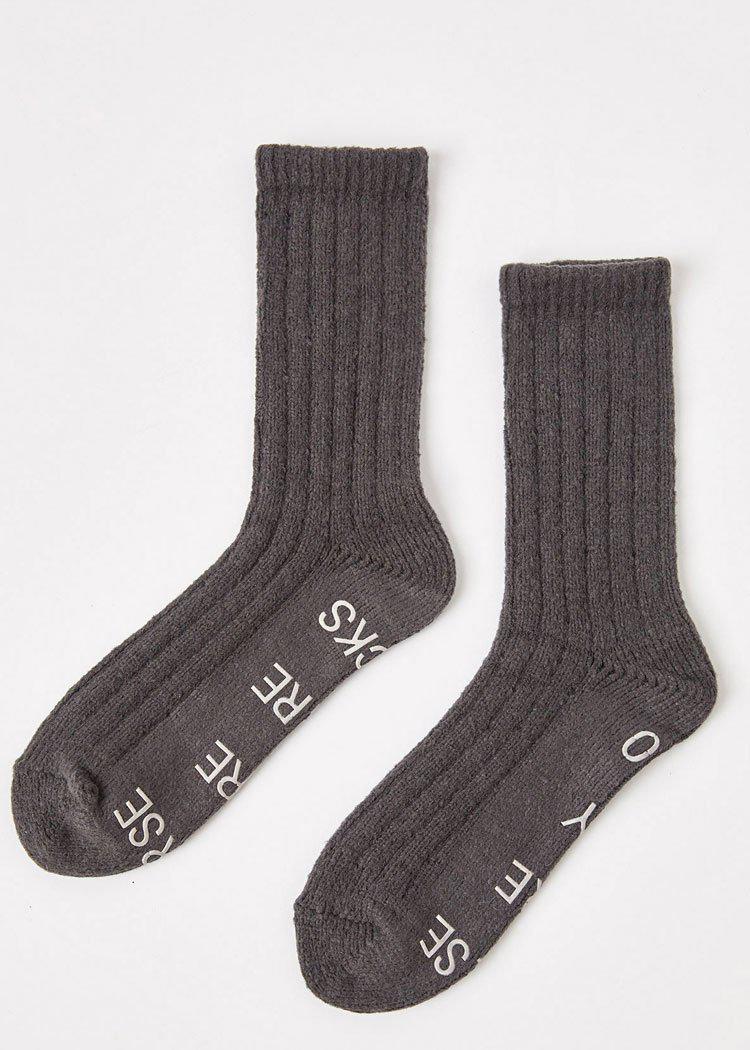 Z Supply Too Tired Rib Socks-Hand In Pocket