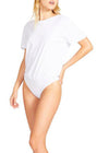 BB Dakota X Steve Madden All Tucked In Bodysuit***FINAL SALE***White-Hand In Pocket