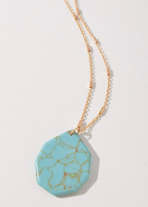 Umbria Pendant - Turquoise ***FINAL SALE***-Hand In Pocket