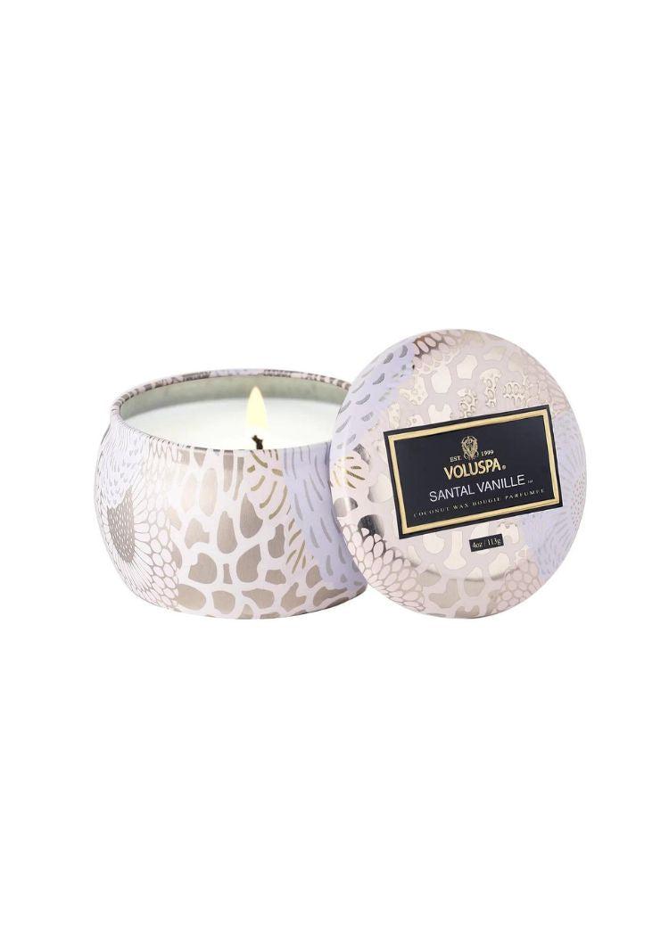 Voluspa Mini Tin Candle- Santal Vanille-Hand In Pocket